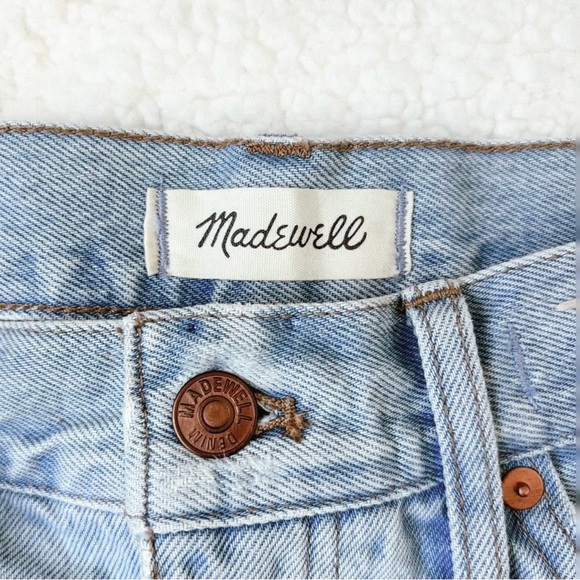Madewell Relaxed Denim Jean Shorts in Cedarcroft Wash Size 27 - Picture 6 of 8